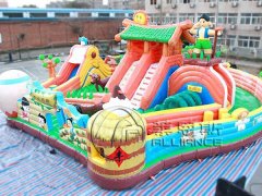 開心農場充氣滑梯樂園15x14