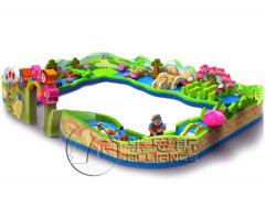 小紅帽兒童充氣氣模沖關(guān)障礙游樂(lè)園