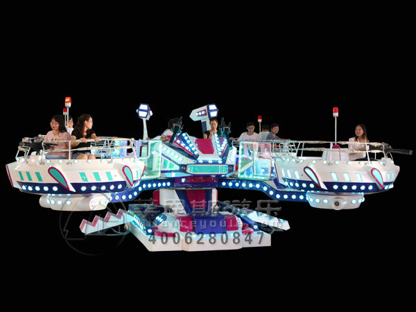 銀河戰(zhàn)艦旋轉(zhuǎn)升降射擊互動游樂設備