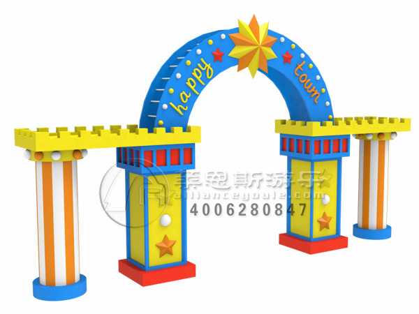 園區(qū)造型門，門